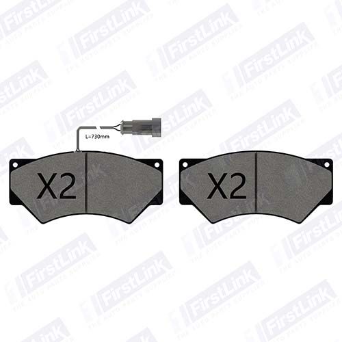 IVECO Eurocargo Mk1 [1991-2002] 80E15 Front Brake Pads